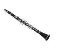 ALFAAL Mini Modello di Strumento Musicale Clarinetto Strumento Musicale Miniatura Decorazione da Scrivania Clarinetto Modello da Esposizione Ornamento con Scatola in Pelle Nera Accessori