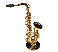 ALFAAL Mini Modello di Strumento Musicale Modello di Strumento Musicale Modello di Sassofono Contralto Ornamenti Ciondoli per Strumenti Musicali Accessori per Strumenti Musicali(A)