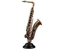 ALFAAL Mini Modello di Strumento Musicale Modello di Strumento Musicale Ornamenti Decorazioni per La Casa Soggiorno Artigianato Sassofono