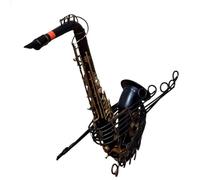 ALFAAL Mini Modello di Strumento Musicale Ornamenti Decorativi retrò in Ferro per Sassofono Modello Creativo Artigianato Oggetti di Scena Morbidi Decorazione Nostalgica del Ristorante