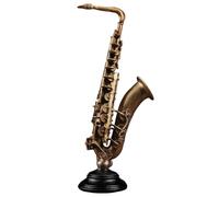 ALFAAL Mini Modello di Strumento Musicale Ornamenti Modello retrò di Strumenti Musicali Sassofono Ornamenti in Resina per La Scrivania di Casa Decorazione Creativa