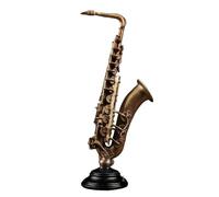 ALFAAL Mini Modello di Strumento Musicale Realizzato in Rame Modello di Strumento Sassofono Ornamenti per La Casa Strumento Ornamento Modello Sax