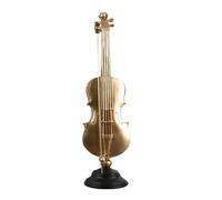 ALFAAL Mini Modello di Strumento Musicale Strumento Violino Dorato Sassofono Musicale Arte Statuette Decorative Decorazione della Casa Accessori Ornamenti(B)