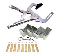 ALFAAL Morsetto per Pressa per Tasti per Chitarra Portatile Sostituzione E Installazione di Tasti per Chitarra Strumenti di Riparazione Professionali Foglio di Rame Curvo (Color : 02)