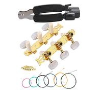 ALFAAL Multifuction 3 In 1 Stringa String Winder Pin Truller String Cutter + Tuning PEGS Sintonizzatori + Strings Set