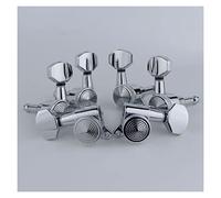 ALFAAL Nuovi Sintonizzatori Di Bloccaggio Per Chitarra Cromata Guitar Electric Guitar Machine Teste Sintonizzatori Lock Silver Guitar Tuning Pygs (con Imballaggio) (Color : 3R3L)