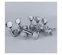 ALFAAL Nuovi Sintonizzatori Di Bloccaggio Per Chitarra Cromata Guitar Electric Guitar Machine Teste Sintonizzatori Lock Silver Guitar Tuning Pygs (con Imballaggio) (Color : 6R)