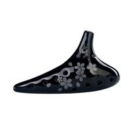 ALFAAL Ocarina in Ceramica per Adulti Strumento Ocarina 12 Fori AC Ocarina Strumento Ocarina Professionale 12 Fori Principiante Spartito Musicale