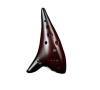 ALFAAL Ocarina Professionale Buona qualità del Suono Affumicato con Un Leggero Odore di Affumicato Alto a 12 buche per Principianti.
