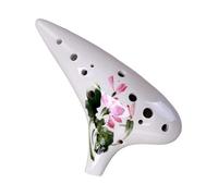 ALFAAL Ocarina Professionale Dipinto a Colori Ocarina Alto C Soprano C Dolomite Ceramica Fatta a Mano Schizzo a Mano Libera 12 Fori