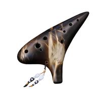 ALFAAL Ocarina Professionale Lo Stesso Modello Realizzato con Paglia a Cottura Semplice ha Un Suono Migliore Alto a 12 buche per Principianti
