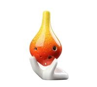 ALFAAL Ocarina Professionale Ocarina a Bocca Lunga con Gradiente di Colore Creativo per Studenti in Ceramica Fatta a Mano per Principianti Suono AC 6 Fori(Color:6)