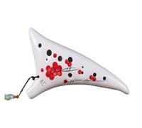 ALFAAL Ocarina Professionale Ocarina a dodici Fori Dipinta a Mano in Chiave DO Contralto Ocarina AC a 12 Fori Strumento Musicale Etnico(2)