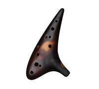 ALFAAL Ocarina Professionale Ocarina affumicata Laccata C Alta acuta a 12 Fori Flauto da Collezione per Prestazioni Professionali