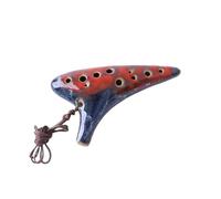 ALFAAL Ocarina Professionale Ocarina con Tasto Alto C saldato a 12 Fori per Principianti Che insegnano un'ocarina di qualità del Suono Liscia(Color:8)