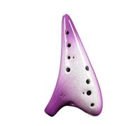 ALFAAL Ocarina Professionale Ocarina in Ceramica Viola 12 Fori Chiave Alto C AC Ocarina of Time con Accessori Strumento Ocarina Professionale