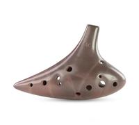 ALFAAL Ocarina Professionale Ocarina Viola Sabbia Professionale Fatta a Mano in Ceramica Dolomite Rossa Strumento Musicale Ocarina Città Natale 12 Fori