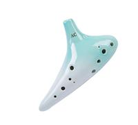 ALFAAL Ocarina Professionale Strumento Ocarina Blu Pietra Strumento Ocarina Professionale a 12 Fori + Suono etereo e melodioso