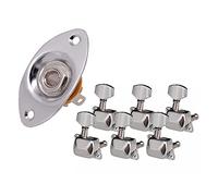 ALFAAL Ovale Rientrato Con 6R Semiclosed Guitar Tuning PEG Keys Tuner Machine Head Electric Guitar Part