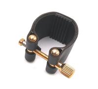 ALFAAL per Legatura del Sassofono Contralto Sax Parti Universali Accessori Pratici Bocchino con Chiusura Nera Pelle PU Metallo (Color : B)