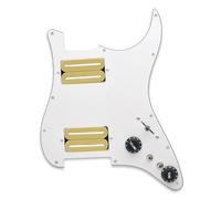 ALFAAL Pickup battipenna Single Coil Battipenna per Chitarra Elettrica con Divisione della Bobina HH Stile A Due Lame 15K con Due Pickup Precablati Caricati con Humbucker(T)