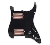 ALFAAL Pickup battipenna Single Coil Battipenna per Chitarra Elettrica con Divisione della Bobina HH Stile A Due Lame 15K con Due Humbucker Precablati Caricati(E)