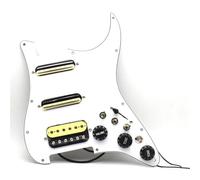 ALFAAL Pickup battipenna Single Coil Cablaggio Battipenna per Chitarra SSH Caricato Precablato + Interruttore di Silenzio Pickup A Doppia Bobina per Chitarra Elettrica ST(K)