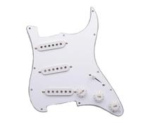 ALFAAL Pickup battipenna Single Coil Gruppo Pickup Battipenna per Chitarra Elettrica Alnico5 Coperchio Anteriore Pickup SSS con Tre Battipenna Singoli(B)