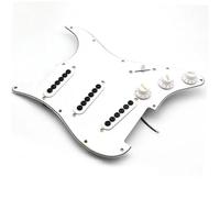 ALFAAL Pickup battipenna Single Coil Pickup Battipenna A Bobina Singola Pickup per Chitarra Elettrica ST PrecablatoPickup Regolabile Caricato con Grandi Viti(White)