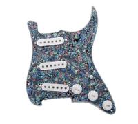 ALFAAL Pickup battipenna Single Coil Pickup per Chitarra Precablato Alnico-3 SSS Pickup Caricati Pickup Sfalsati 48mm 50mm 52mm per Chitarra FD ST Multicolore(A)