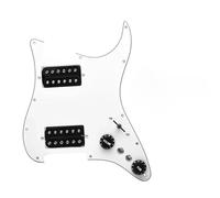 ALFAAL Pickup battipenna Single Coil Speciale per 5 HH Battipenna Precablato Battipenna Diviso A Spirale Battipenna Caricato HH con Set di Pickup Humbucker(I)