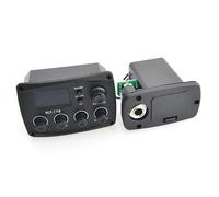 ALFAAL Pickup del Foro Sonoro Chitarra Preamplificatore per Chitarra Acustica A 4 Bande con Accordatore Digital Procedding Equalizzatore A 4 Bande Pickup Piezoelettrico Accessori per Chitarra