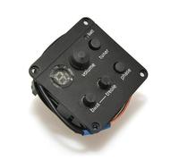 ALFAAL Pickup per Chitarra Acustica A 3 Bande Preamplificatore Integrato EQ Bassi Medi Alti con Volume Sintonizzatore per Chitarra Acustica