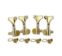 ALFAAL Pioli Di Sintonizzazione Del Basso A 4 Corde Sigillati 2L2R. Sintonizzatori Per Chitarra Macchine Attrezzature Gold Gear Ratio: 1: 17