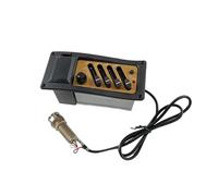 ALFAAL Preamplificatore per Chitarra Acustica A 4 Bande EQ Equalizzatore Pickup Preamplificatore per Chitarra con Presenza Volume Controllo Alti Medi E Bassi (Color : Crimson)
