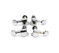 ALFAAL Pulsante Di Accordatura Pioli Per Bottoni Completamente Chiusi Mulinello Per Corde Accessori Per Chitarra Adatti Per Ukulele (Color : Silver)