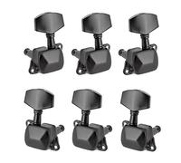 ALFAAL Rapporto 6pcs Gear 1:15 Semi-chiuso Acoustic Guitar Tuning Pegs Tuner Machine Teste Testine Tunimento (Color : Black)