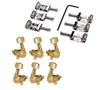 ALFAAL Saddles Della Chitarra Della Lega Di Zinco + 3R3L. Sintonizzatori Di Puntamento Per Chitarra Per Chitarra Elettrica Stratocaster