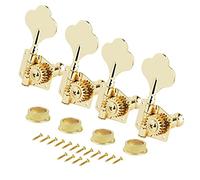 ALFAAL Set di 4 Pz. Bass Machine Heads 4R Tuning Punters Sintonizzatori Apri Apri per Basso (Color : Golden)