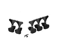 ALFAAL Set Di 5pcs Bass Machine Heads Tuning Pegs Tyys Tyys 2L3R / 2R3L. Per Bassi Elettrici 5 Stringhe (Color : 2L3R Blackm)