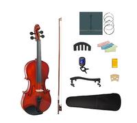 ALFAAL Set di Violino Acustico Misura 4/4-1/8 Corpo in Tiglio Nero Raccordi in Legno Massello con Custodia per Violino Poggiaspalla Corde Mute (Color : 1-2)