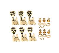 ALFAAL Set Gold Inline Electric Guitar String String Tuning Pegs Testa Della Macchina 6R Tuner Tuner PEG