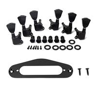 ALFAAL Sintonizzatore per Chitarra 3 Sinistra 3 Stringhe per Chitarra Giusta Tuning Pegs Teste Macchina con 2 PCS Guitar Pickup Pickup Ring Anello di Montaggio