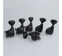 ALFAAL Sintonizzatori Di Bloccaggio Della Chitarra Nera 1: 20 Blocco String String Tuning Key Pegs Machine Teste Sostituzione Per Chitarre Elettriche (Color : 6L)