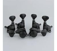 ALFAAL Sintonizzatori Di Bloccaggio Della Chitarra Nera 1: 20 Blocco String String Tuning Key Pegs Machine Teste Sostituzione Per Chitarre Elettriche (Color : 3R3L)