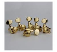 ALFAAL Sintonizzatori Di Blocco Della Chitarra 1: 20 Blocco String String String Tuning Key Pegs Teste Machine Sostituzione Per Chitarre Elettriche (Color : 6R)