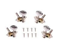 ALFAAL Sintonizzatori Di Puntini In Metallo Ukulele 2L2R. Macchine Teste Per Ukulele Guitar Parts Accessori 40x37x35mm