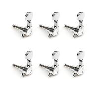 ALFAAL Sintonizzatori Di Sintonizzazione Di Sintonizzazione Per Chitarra Testa Macchina Per Chitarra Elettrica Acustica Chrome 3R3L 6R 6L. Chitarra (Color : Chrome 6L)