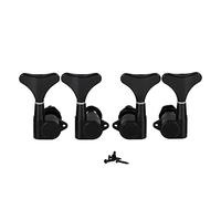 ALFAAL Sintonizzatori per Chitarra per Basso Elettrico 2L2R. Pegs di Sintonizzazione della Chitarra Nero