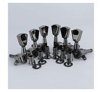 ALFAAL Sintonizzatori per la macchina per chitarra elettrica 3R3L. Bright Black Tuning Pygs